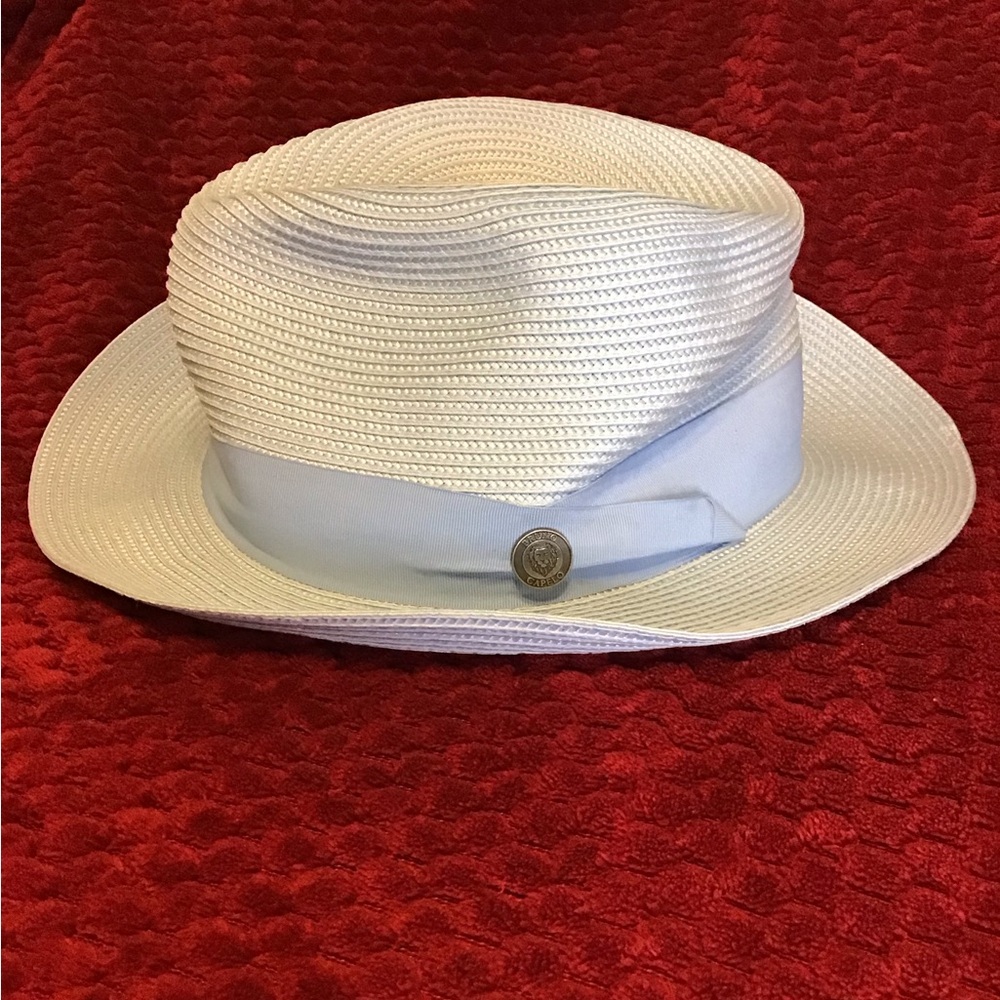 Bruno capelo pinch front straw hat